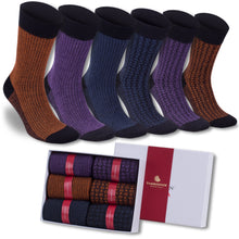 Load image into Gallery viewer, Men’s Bamboo Dress &amp; Trouser Socks 6-Pack - 626
