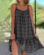 Load image into Gallery viewer, Boho Floral Sleeveless Cami Maxi Dress
