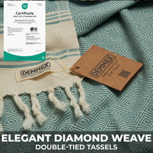 Load image into Gallery viewer, Indulge in the Luxury of 100% Certified Organic Turkish Cotton Towels
