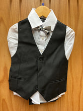 Load image into Gallery viewer, Kids World Of USA Silver Floral Print 5 Piece Boy’s Suit
