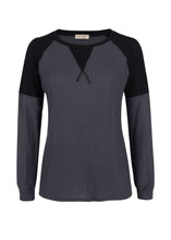 Load image into Gallery viewer, Two Tone Waffle Knit Crewneck Sweater
