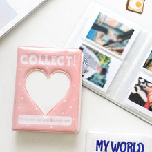 Load image into Gallery viewer, 64 Pockets 3 Inches Photo Album Card Holder Receipt Storage Hollow Love Heart Photo Holder Business Card Bag Kpop Photocard Holder Book Polaroid Book Album Gifts For Valentines Day
