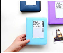 Load image into Gallery viewer, 64 Pockets Mini Instant Polaroid Photo Album Picture Case for Mini Film 7s 8 25 50s 90 Mini Polaroid Album Refillable Notebook Photo Album Valentines Day Gift Anniversary Gift

