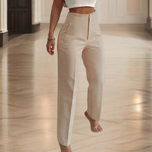 Load image into Gallery viewer, Women's High-Waisted Straight Leg Pants
