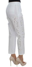 Load image into Gallery viewer, Dolce &amp; Gabbana White Floral Cutout Dress Sicily Pants
