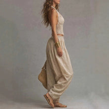 Load image into Gallery viewer, Women's Sleeveless Backless Halter Top &amp; Wide-Leg Pants Set
