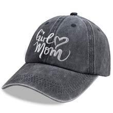 Load image into Gallery viewer, Girl Mom Adjustable Wash Cotton Baseball Cap
