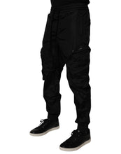 Load image into Gallery viewer, Dolce &amp; Gabbana Black Nylon Cargo Jogger Men Sweatpants Pants
