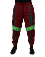 Load image into Gallery viewer, Dolce &amp; Gabbana Maroon Nylon Men Jogger Sweatpants Pants
