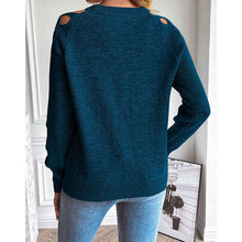 Load image into Gallery viewer, Women's Casual Long Sleeve Hollow Out Sweater

