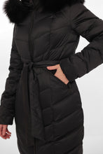 Load image into Gallery viewer, Genuine Fur Trim Down Coat
