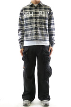 Load image into Gallery viewer, STATIC Heavy Flannel Crop Top Button Down Shirt
