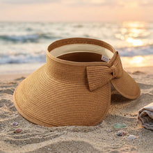 Load image into Gallery viewer, Women’s Foldable Straw Sun Hat
