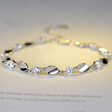 Load image into Gallery viewer, Diamond-encrusted 925 sterling silver bracelet
