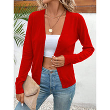 Load image into Gallery viewer, Women’s V‑Neck Button‑Down Cardigan Knit Sweater
