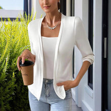 Load image into Gallery viewer, Minimalist Round-Neck Loose Shortsleeve Jacket
