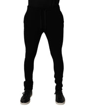 Load image into Gallery viewer, Dolce &amp; Gabbana Black Cashmere Jogger Men Sweatpants Pants
