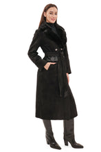 Load image into Gallery viewer, Genuine  Mink Fur Eco Suede Coat
