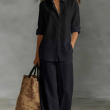 Load image into Gallery viewer, Women's Polyester Two-Piece Suit Set – Blazer &amp; Pants Co-Ord
