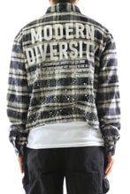 Load image into Gallery viewer, STATIC Heavy Flannel Crop Top Button Down Shirt
