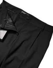 Load image into Gallery viewer, Dolce &amp; Gabbana Black Wool High Waist Boot Cut Dress Pants

