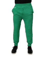Load image into Gallery viewer, Dsquared² Green Cotton Elastic Waist Men Casual Pants
