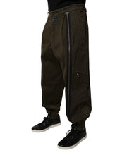 Load image into Gallery viewer, Dolce &amp; Gabbana Dark Brown Cotton Jogger Cargo Pants
