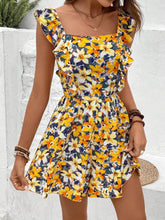 Load image into Gallery viewer, Women's Sleeveless Square Neck Printed Boho Jumpsuit
