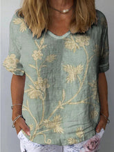 Load image into Gallery viewer, Artistic Retro Digital Print Pullover Top – Women’s Chinese Style
