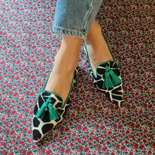 Load image into Gallery viewer, Cow Print Tassel Pumps Women | Casual Slip-On Style
