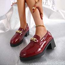Load image into Gallery viewer, Women's Bowtie Round Toe Low Heel Pumps – Wide Size PU Casual Shoes
