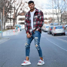 Load image into Gallery viewer, Hole men''s jeans
