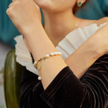 Load image into Gallery viewer, Natural Zircon Pearl Bracelet Luxury Jewelry
