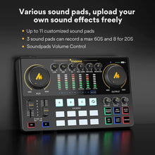 Load image into Gallery viewer, All-in-One Audio Interface and Podcast Studio - Portable Recording System
