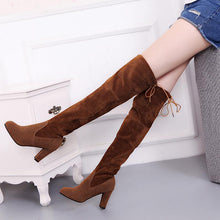 Load image into Gallery viewer, Black Knee High Boots For Women Shoes High Heel Long Boots
