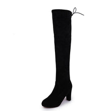 Load image into Gallery viewer, Black Knee High Boots For Women Shoes High Heel Long Boots
