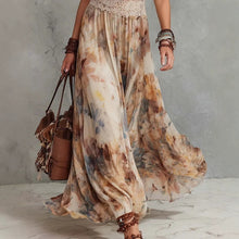 Load image into Gallery viewer, Women's Strapless Backless Floral Maxi Dress | French Vintage Fairy Skirt Beach Dress
