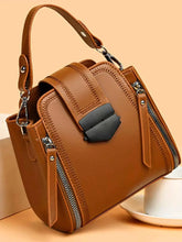 Load image into Gallery viewer, Leather Bucket Crossbody Bag

