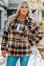 Load image into Gallery viewer, Classic Plaid Button Front Shirt Jacket with Breast Pockets Casual &amp; Minimalist Outerwear
