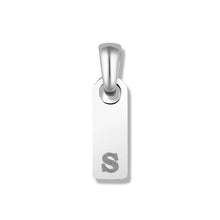 Load image into Gallery viewer, Initial Tag Pendant - Silver
