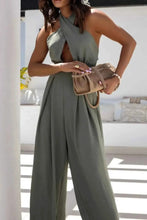 Load image into Gallery viewer, Halter Neck Wide Leg : With Keyhole Detail Jumpsuit
