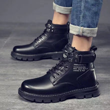 Load image into Gallery viewer, Leather Shoes High Top Fashion Winter Boots - # GIAA73410004
