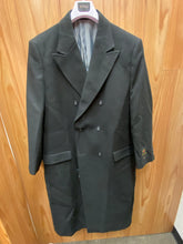 Load image into Gallery viewer, Vella V7020 Black Double Breasted Wool Blend Topcoat/Overcoat
