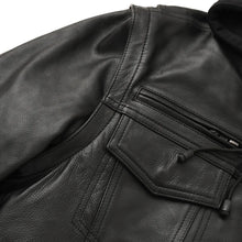 Load image into Gallery viewer, Nightstrike Men’s Motorcycle Leather Jacket
