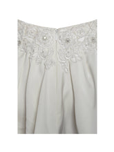 Load image into Gallery viewer, Idalia Pearl White Beaded Lace Trim Backless Halter Mini Dress
