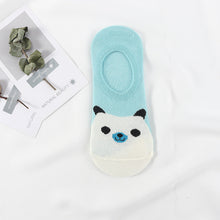Load image into Gallery viewer, 5 Pairs Cute Animal Spring Women Cotton Boat Socks Set Korean Style Funny Cat Dog Panda Low Cut Ankle Short Socks
