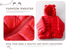 Load image into Gallery viewer, Modern Jacket Autumn Winter Baby Girls Jacket For Baby Coat Kids Warm Hooded Outerwear For Baby Boys Clothes Newborn Jacket
