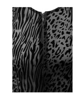 Load image into Gallery viewer, Waylynn Black Animal Print Burnout Velvet Detail Mesh Backless Maxi Dress

