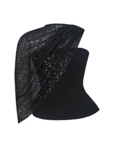 Load image into Gallery viewer, Quinette Black Peplum Top with Beaded Asymmetrical Cape
