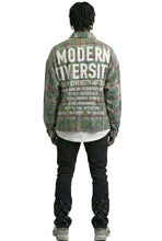 Load image into Gallery viewer, WELD Long Sleeve Washed Flannel Crop Top Button Down Shirt
